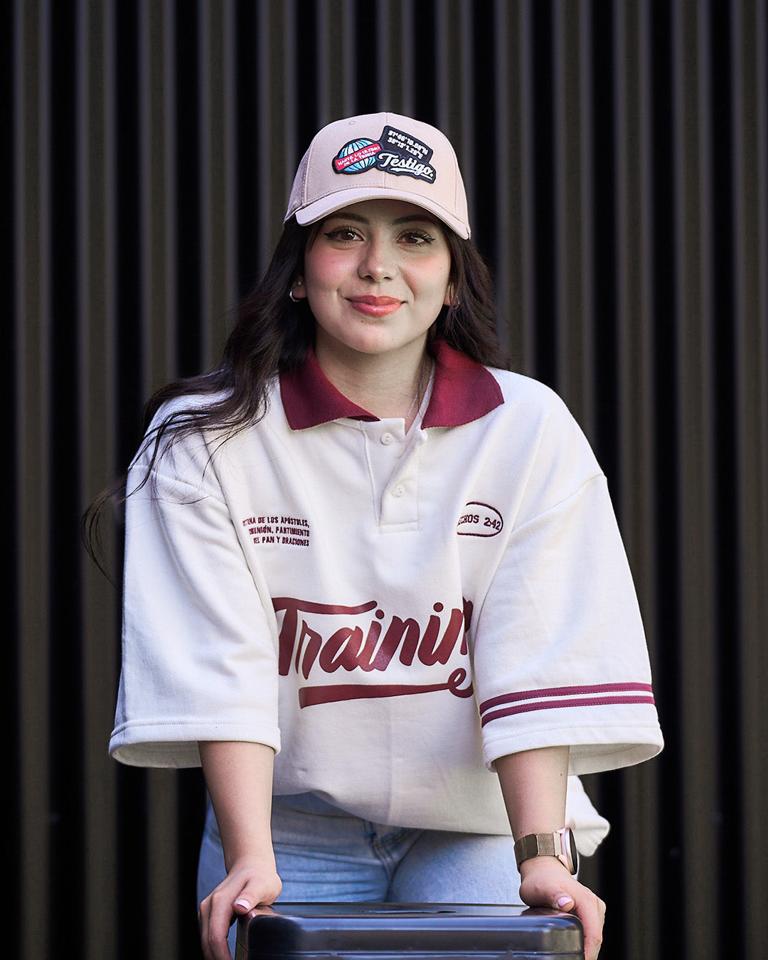Gorra Beige Training x Legatum™ – Parche Bordado
